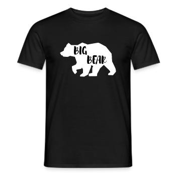 big Bear Baer Eltern Tshirt - Männer T-Shirt - Schwarz - Vorne - AI Model Male 178 light (178cm)