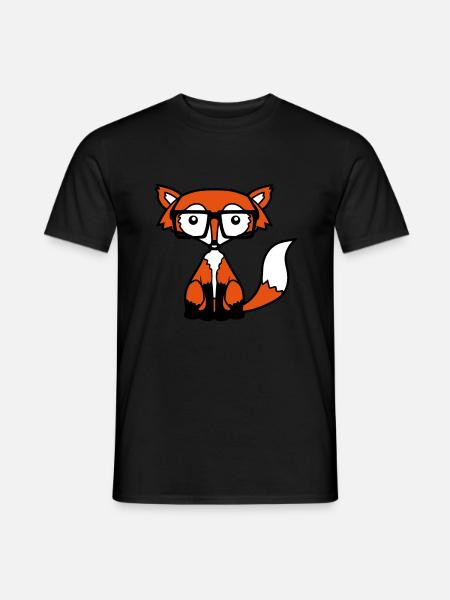 Nerd Fuchs Design - Men's T-Shirt - black