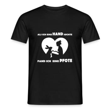 Hasen Freund süß Spruch - Männer T-Shirt - Schwarz - Vorne - AI Model Male 178 light (178cm)