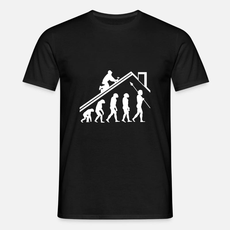 Roofer evolution gift - Men's T-Shirt - black
