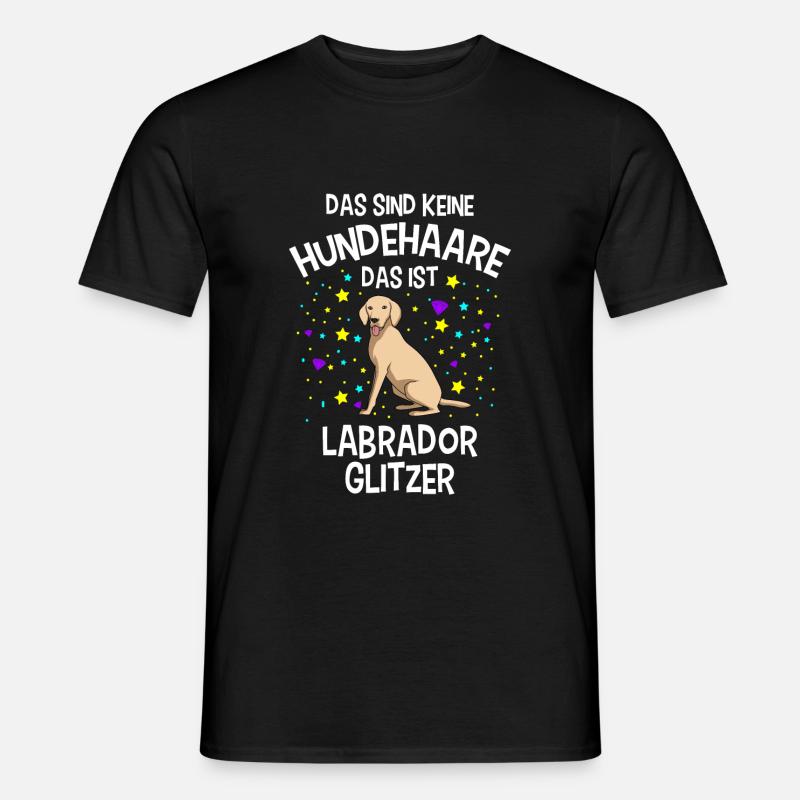Labrador Hundehalter Geschenk Hunde - Männer T-Shirt - Schwarz