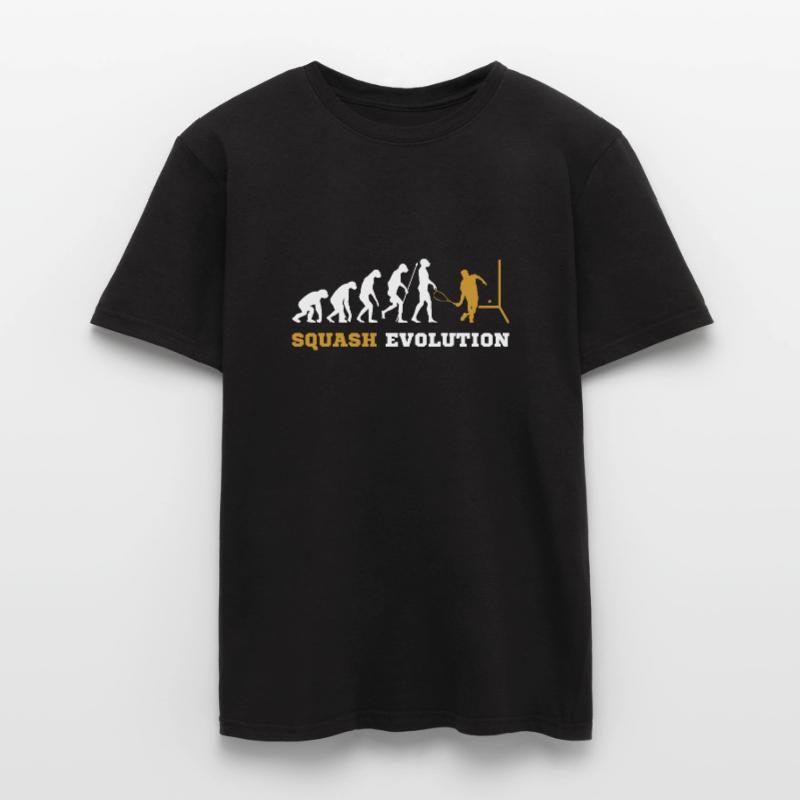 Squash Squashspieler Evolution Geschenk Männer T-Shirt