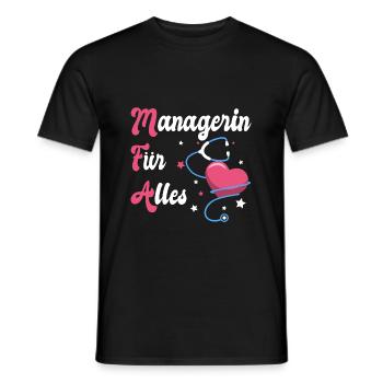 MFA Arzthelferin Medizinische Fachangestellte - Männer T-Shirt - Schwarz - Vorne - AI Model Male 178 light (178cm)