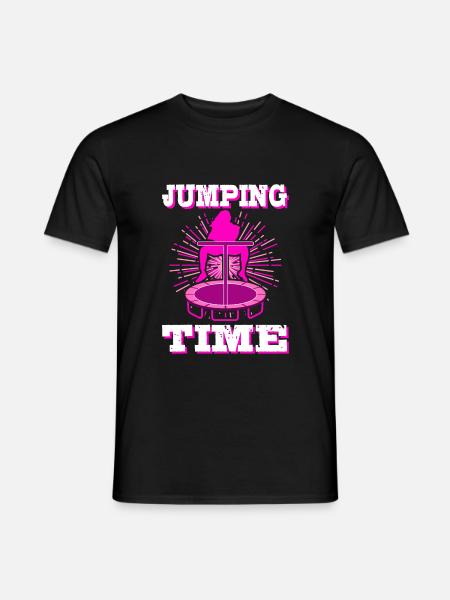 Jumping Trampolin Trendsport Fitness Sport Hüpfen - Männer T-Shirt - Schwarz