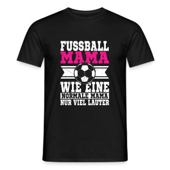 Soccer mom -Like a normal mom, just louder - Men's T-Shirt - black - Front - AI Model Male 178 light (178cm)