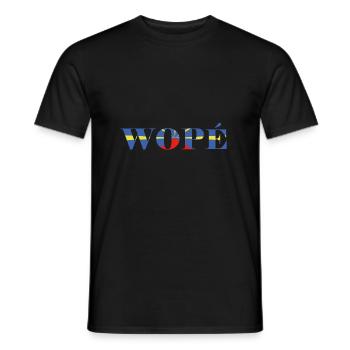 Reunion island wopé t-shirt mugs gift idea - Men's T-Shirt - black - Front - AI Model Male 178 light (178cm)