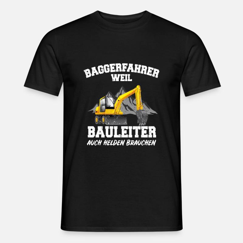 Baggerfahrer Bagger Fahrer Baggerführer Spruch - Männer T-Shirt - Schwarz