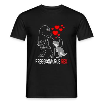 Maman dinosaure de grossesse - T-shirt homme - noir - Devant - AI Model Male 178 light (178cm)