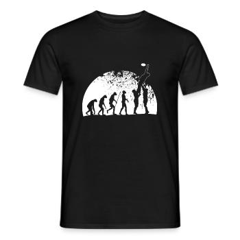 Rugby Evolution Rugbyspieler Line-Out - Männer T-Shirt - Schwarz - Vorne - AI Model Male 178 light (178cm)