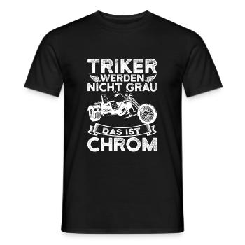 Trike Fahrer lustiger Spruch Motiv Opa Triker - Männer T-Shirt - Schwarz - Vorne - AI Model Male 178 light (178cm)