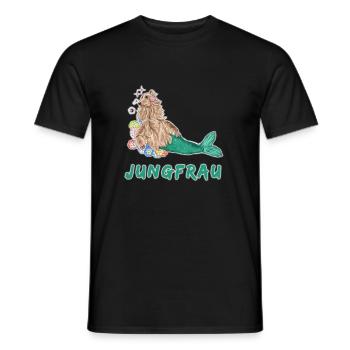 jungfrau - Männer T-Shirt - Schwarz - Vorne - AI Model Male 178 light (178cm)