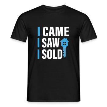 Immobilienmakler Makler Lustiger Spruch Geschenk - Männer T-Shirt - Schwarz - Vorne - AI Model Male 178 light (178cm)