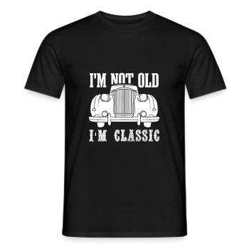 I'm not old, I'm a classic - Men's T-Shirt - black - Front - AI Model Male 178 light (178cm)