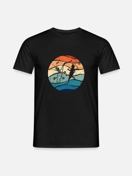 Eidechse Lizard Echse Reptil Gecko Leguan Geschenk - Männer T-Shirt - Schwarz