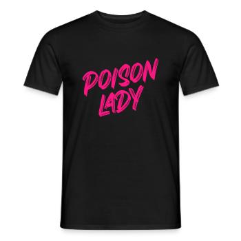 Poison Lady (pink) - Men's T-Shirt - black - Front - AI Model Male 178 light (178cm)