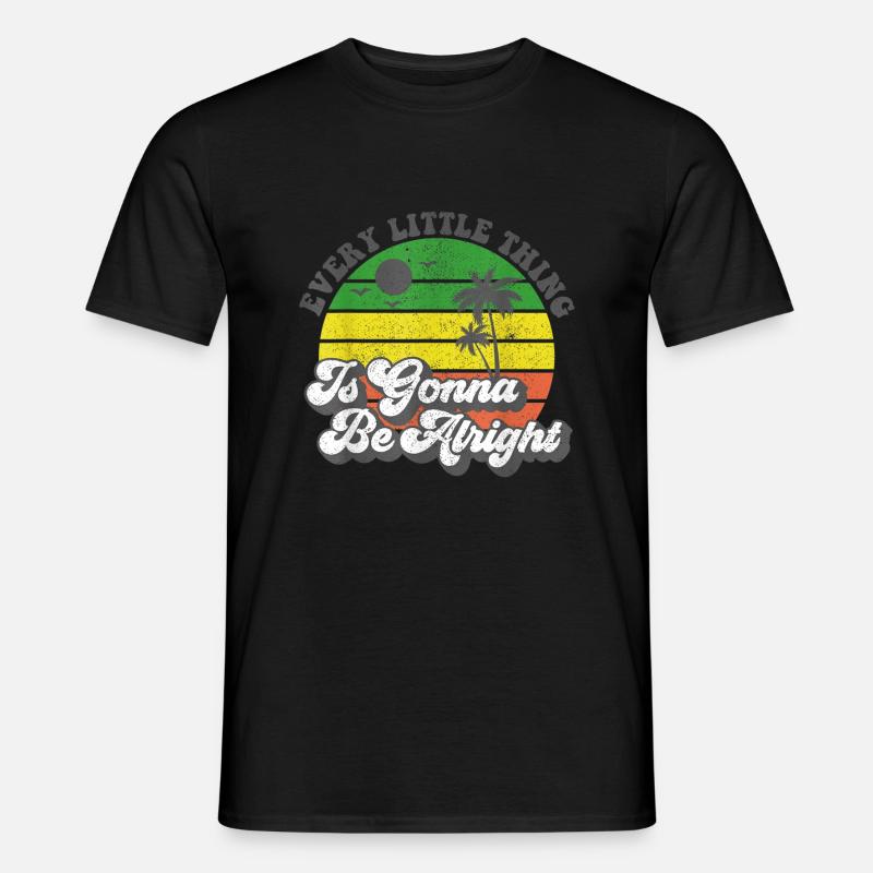 Jedes kleine Ding wird in Ordnung sein Jamaika - Männer T-Shirt - Schwarz
