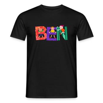 Ben - Männer T-Shirt - Schwarz - Vorne - AI Model Male 178 light (178cm)