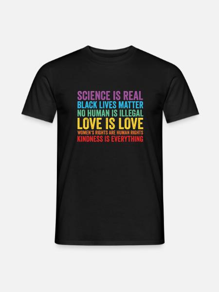 Science is Real Black Lives Matter - Männer T-Shirt - Schwarz