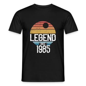 Vintage 1985 85 Birthday Retro Vintage Gift - Men's T-Shirt - black - Front - AI Model Male 178 light (178cm)