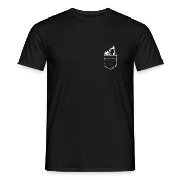 Bulldozer Chantier De Construction Excavator Sac Cadeau - T-shirt homme - noir - Devant - AI Model Male 178 light (178cm)