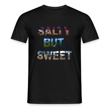 salty but sweet - Männer T-Shirt - Schwarz - Vorne - AI Model Male 178 light (178cm)