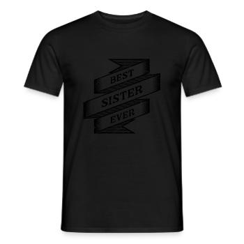 Meilleure sœur de tous les temps - T-shirt homme - noir - Devant - AI Model Male 178 light (178cm)
