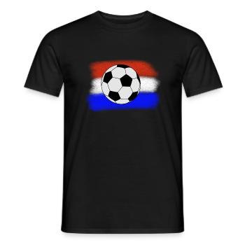 Netherlands Football - Men's T-Shirt - black - Front - AI Model Male 178 light (178cm)