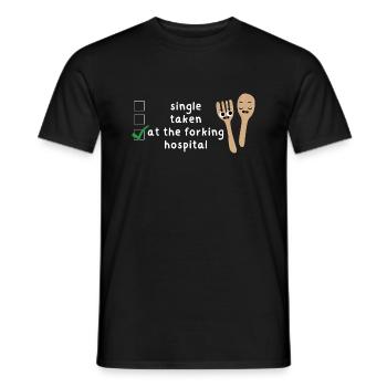 Drôles de jeux de mots Infirmière Précepteur Soins infirmiers Préceptorat - T-shirt homme - noir - Devant - AI Model Male 178 light (178cm)