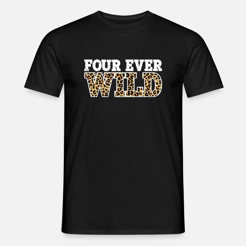Four Ever Wild 28 - Männer T-Shirt - Schwarz