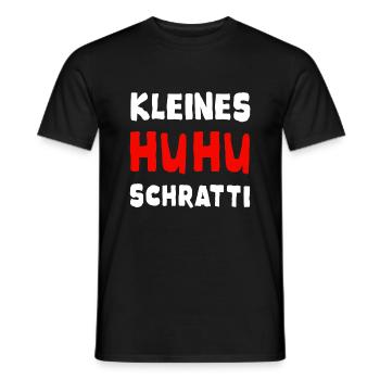Kleines Huhu Schratti Edition - Partner Look - Männer T-Shirt - Schwarz - Vorne - AI Model Male 178 light (178cm)