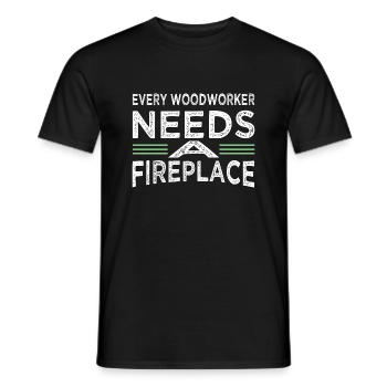 forestry aaron carpenter tshirts cool logging bday - Männer T-Shirt - Schwarz - Vorne - AI Model Male 178 light (178cm)