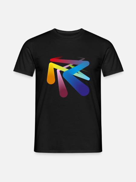 Farben Pipelines - Männer T-Shirt - Schwarz