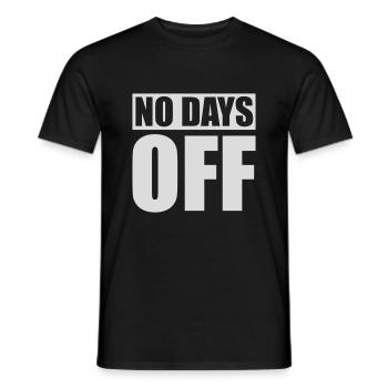 pas de jours de congé devis - T-shirt homme - noir - Devant - AI Model Male 178 light (178cm)