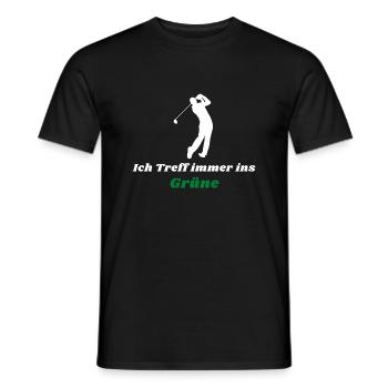 Golf Golfplatz ins grüne Geschenk - Männer T-Shirt - Schwarz - Vorne - AI Model Male 178 light (178cm)