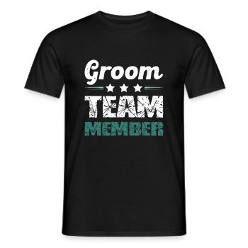 Groom Team - Männer T-Shirt - Schwarz - Vorne - AI Model Male 178 light (178cm)
