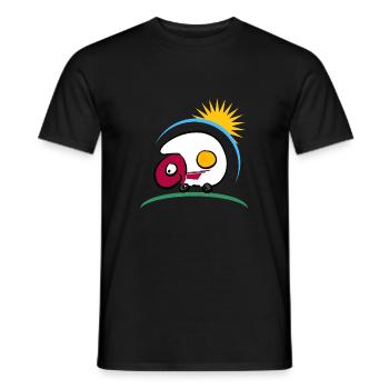 Wohndose - Männer T-Shirt - Schwarz - Vorne - AI Model Male 178 light (178cm)
