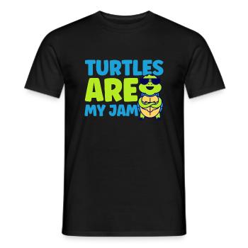 Sea Turtles Sea Turtle Turtle G - Men's T-Shirt - black - Front - AI Model Male 178 light (178cm)