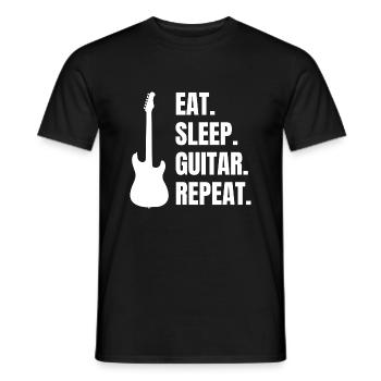 Gitarrist Musik Band Gitarre Musiker Gitarristin - Männer T-Shirt - Schwarz - Vorne - AI Model Male 178 light (178cm)