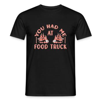 Food Truck Streetfood - T-shirt homme - noir - Devant - AI Model Male 178 light (178cm)