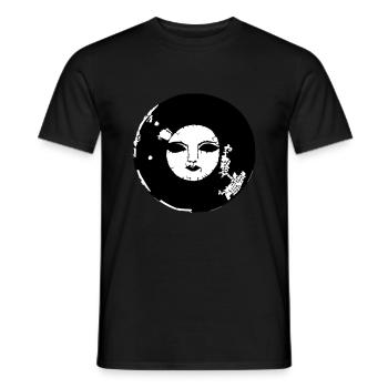 Sun Moon Mosaic Astrology Symbol Vector 06 - Men's T-Shirt - black - Front - AI Model Male 178 light (178cm)