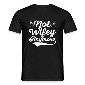 Not Wifey Anymore Ex-Wife Divorce Divorcee - Men's T-Shirt - black - Front - AI Model Male 178 light (178cm)