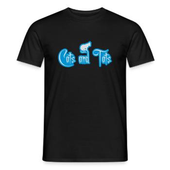 Citation de chats et de tats - T-shirt homme - noir - Devant - AI Model Male 178 light (178cm)