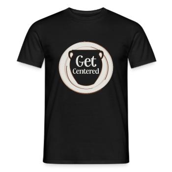 Get Centered Ceramics Artist Pottery - T-shirt homme - noir - Devant - AI Model Male 178 light (178cm)