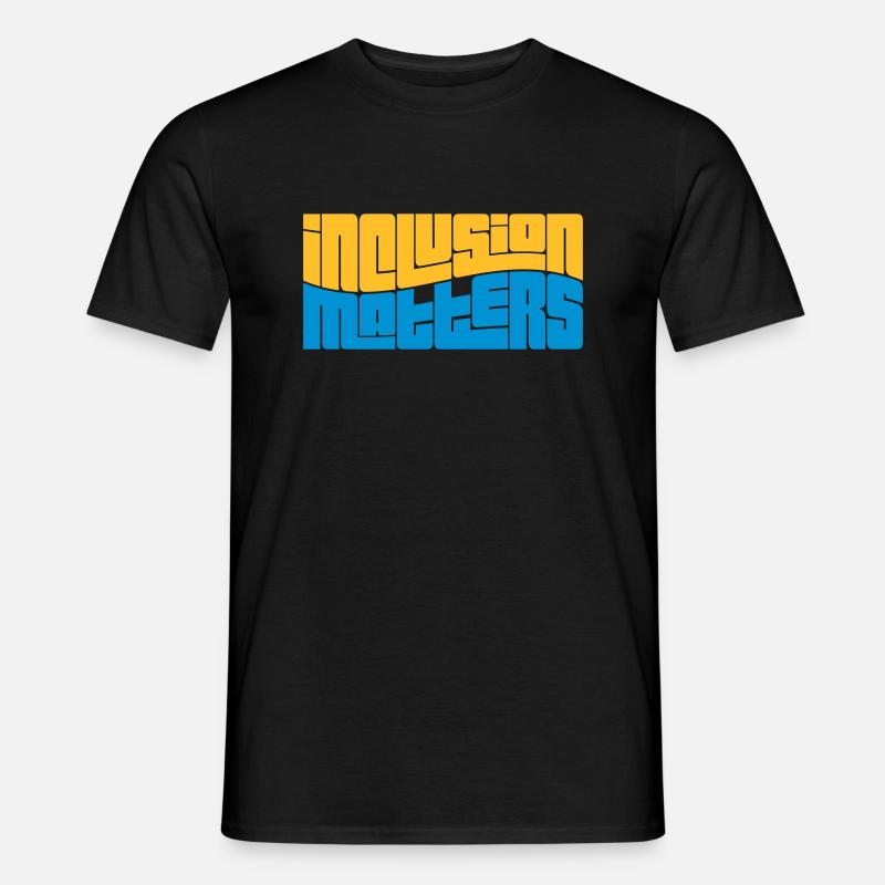 l’inclusion, ça compte Logo École - T-shirt homme - noir
