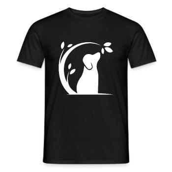 Hund Chien - T-shirt homme - noir - Devant - AI Model Male 178 light (178cm)