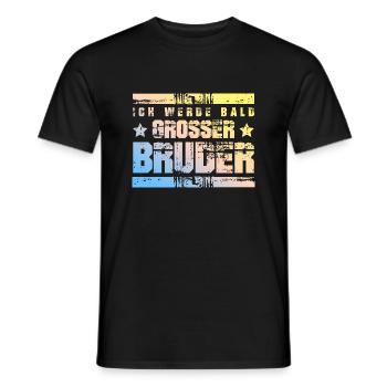 I'm going to be a brother soon - Men's T-Shirt - black - Front - AI Model Male 178 light (178cm)