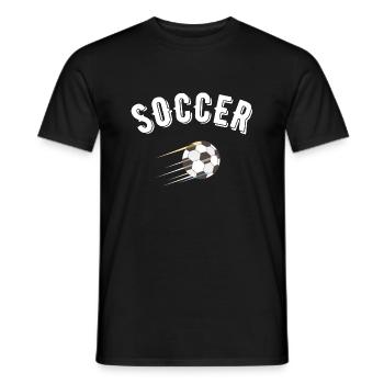 soccer - T-shirt homme - noir - Devant - AI Model Male 178 light (178cm)