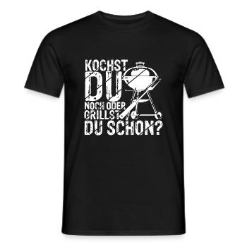 Grillen Besser Als Kochen Fleisch Liebe Grill Fans - Männer T-Shirt - Schwarz - Vorne - AI Model Male 178 light (178cm)