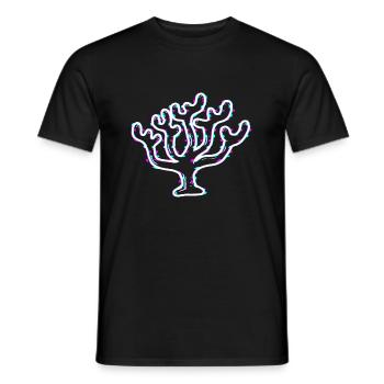 Récifs coralliens, nature colorée, plongée avec - T-shirt homme - noir - Devant - AI Model Male 178 light (178cm)