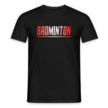 BADMINTON CADEAU SPORT SUISSE - T-shirt homme - noir - Devant - AI Model Male 178 light (178cm)